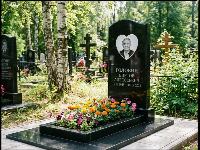 Овальный цветной портрет на керамике в Норильске