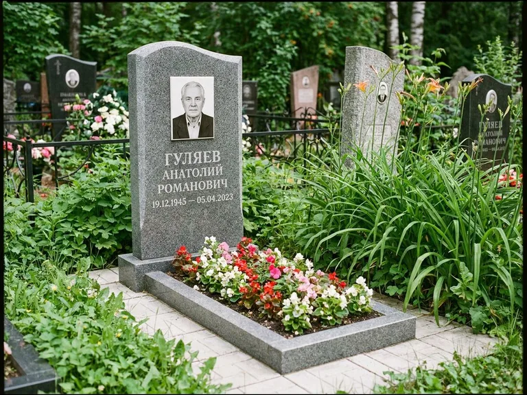 Портрет на керамике осенью в Норильске