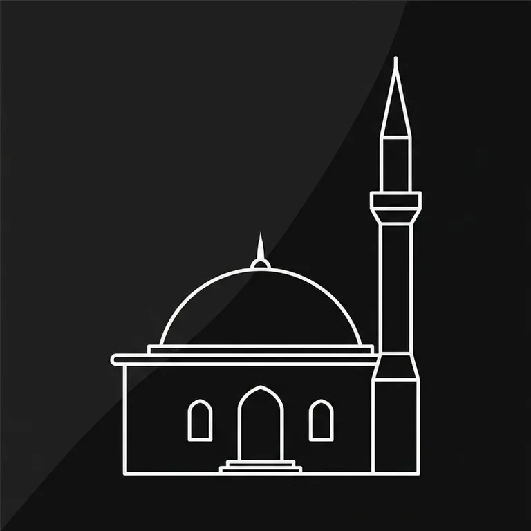 Эскиз: Одноминаретная — скромный силуэт сельской мечети в Норильске