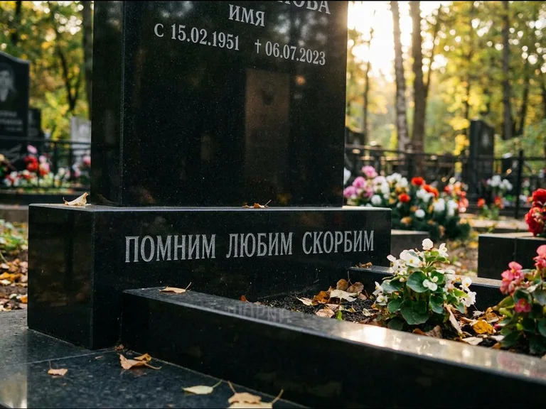 Эпитафия — гравировка с выездом на кладбище в Норильске
