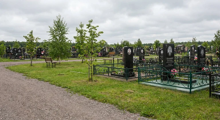 Памятники на Бактинском кладбище в Томске