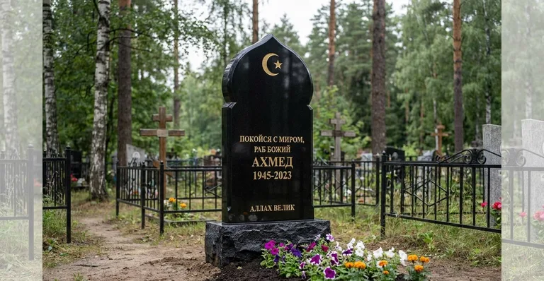 Семейный мусульманский памятник, Памятники мастерской «Мастер Каменев» на кладбищах Уфы