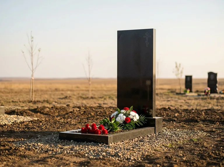Памятник в духе этого кладбища