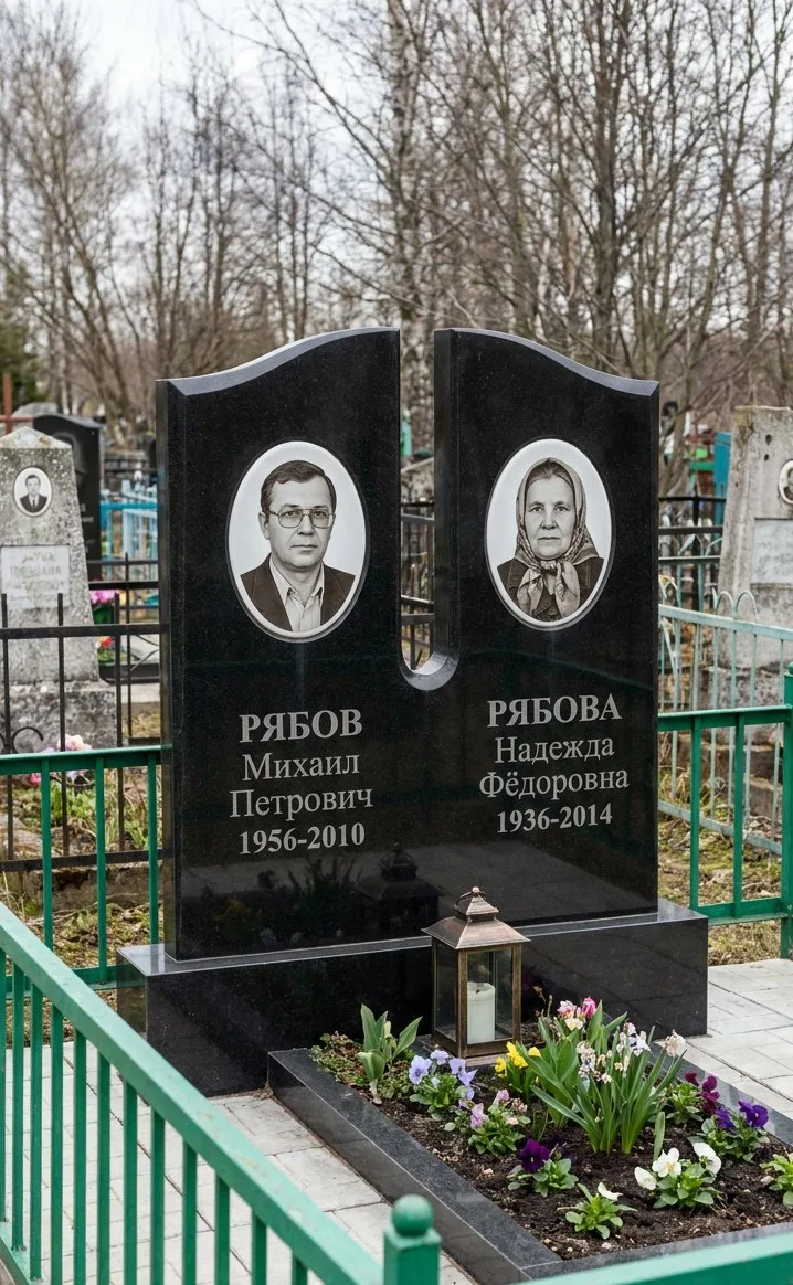 Аллея на Левобережном кладбище в Магнитогорске