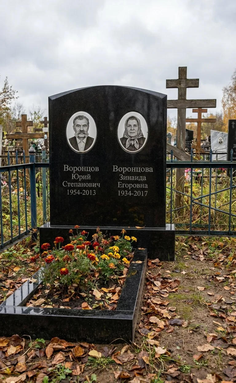Аллея на Маганском кладбище в Якутске