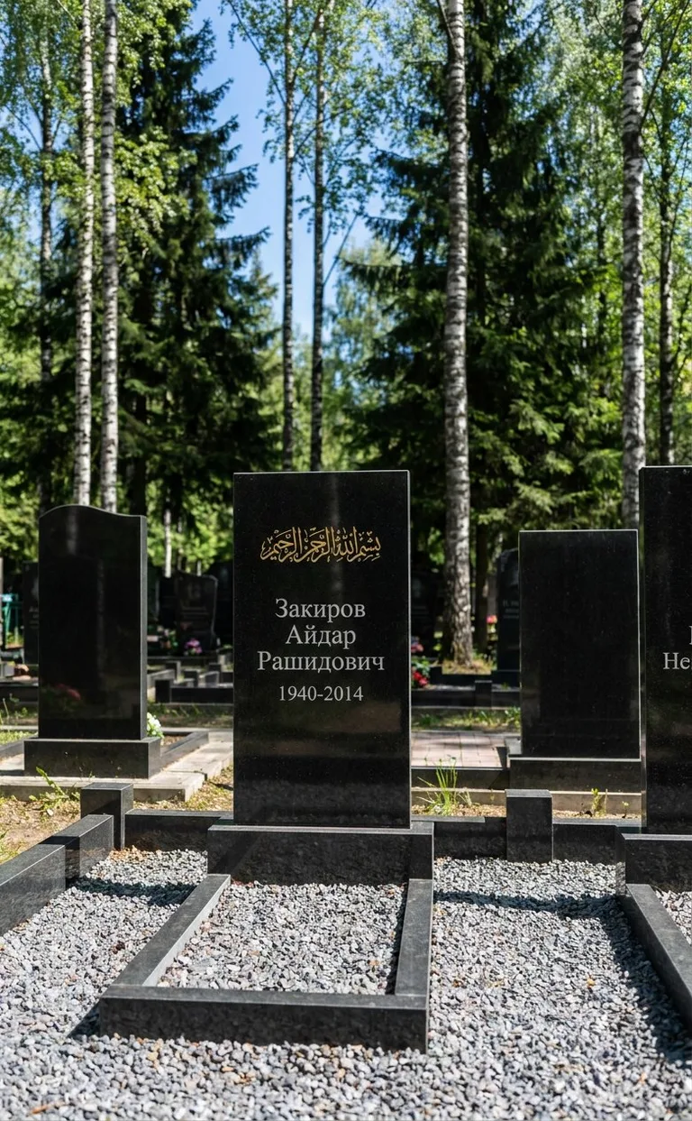 Аллея на Мусульманском кладбище в Оренбурге