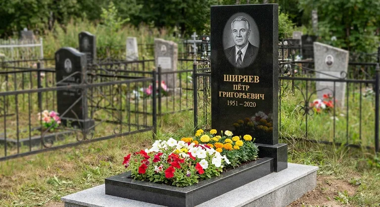 Памятник с цветником, Памятники мастерской «Мастер Каменев» на кладбищах Нижнего Новгорода