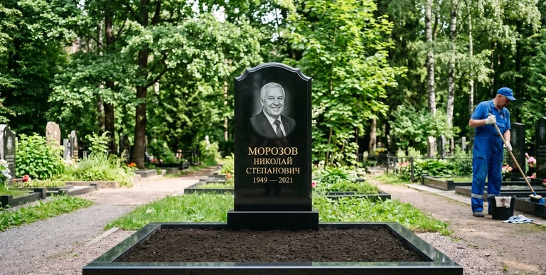 Уборка могил на кладбище в Норильске — наведение порядка, мойка памятника, благоустройство участка