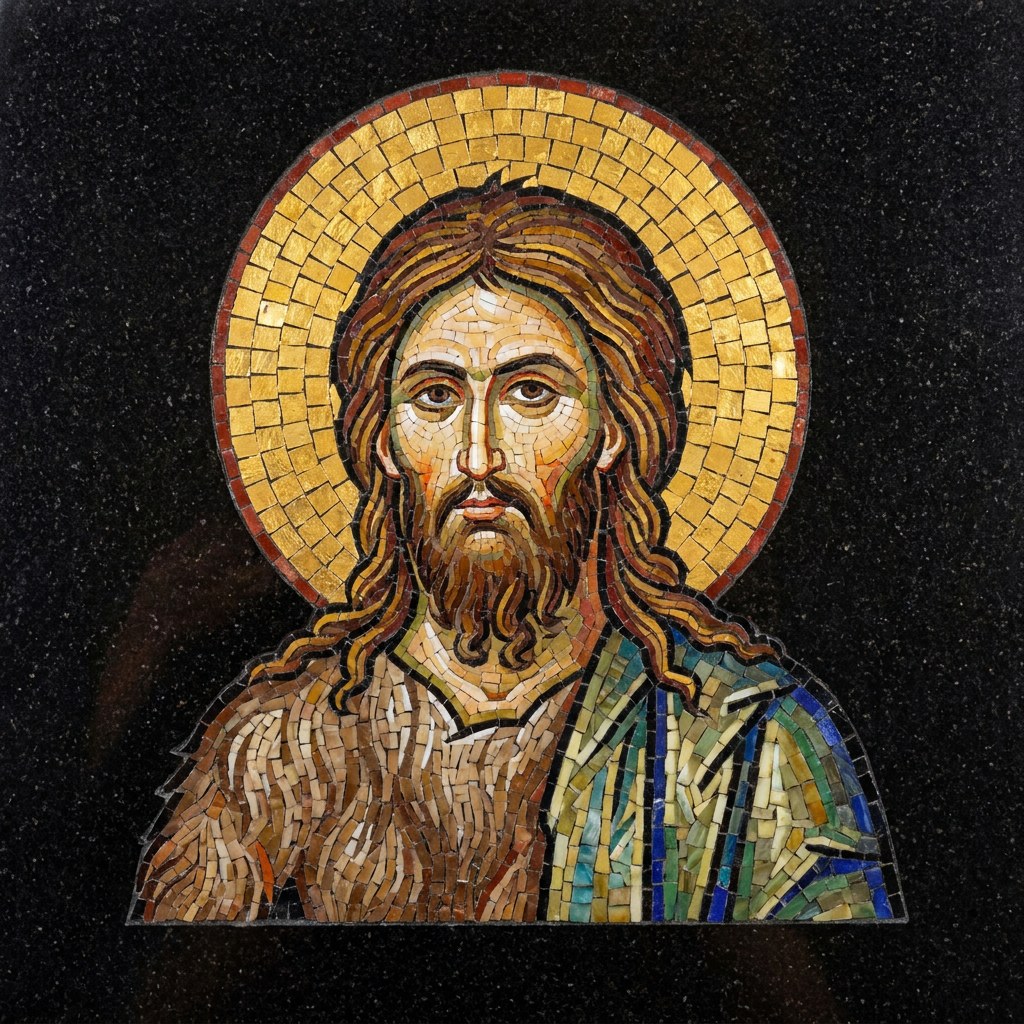 Мозаика на памятник: икона иоанна крестителя — Предтеча