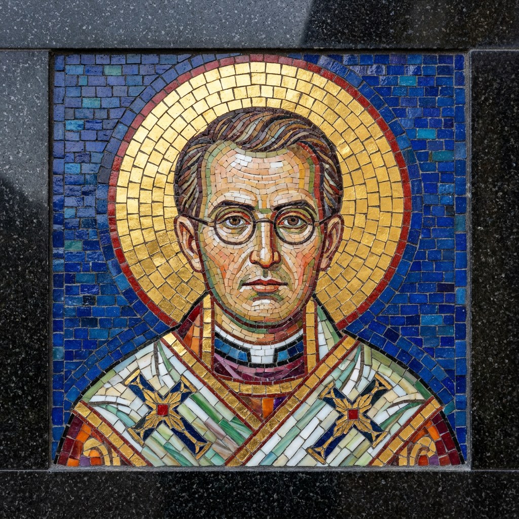 Мозаика на памятник: икона луки крымского — святой врач
