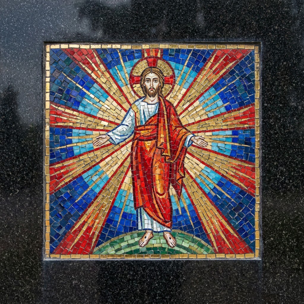 Мозаика на памятник: воскресение христово — пасхальный сюжет