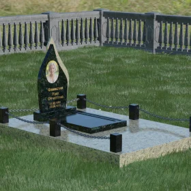 Памятник П017 вертикальный комбинированный светский