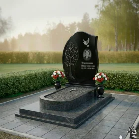 Элитный Гранитный памятник вертикальный - ПН227