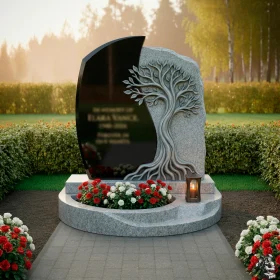 Гранитный светский памятник на одного - ПН614