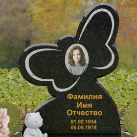 Гранитный вертикальный памятник для одного светский - П236