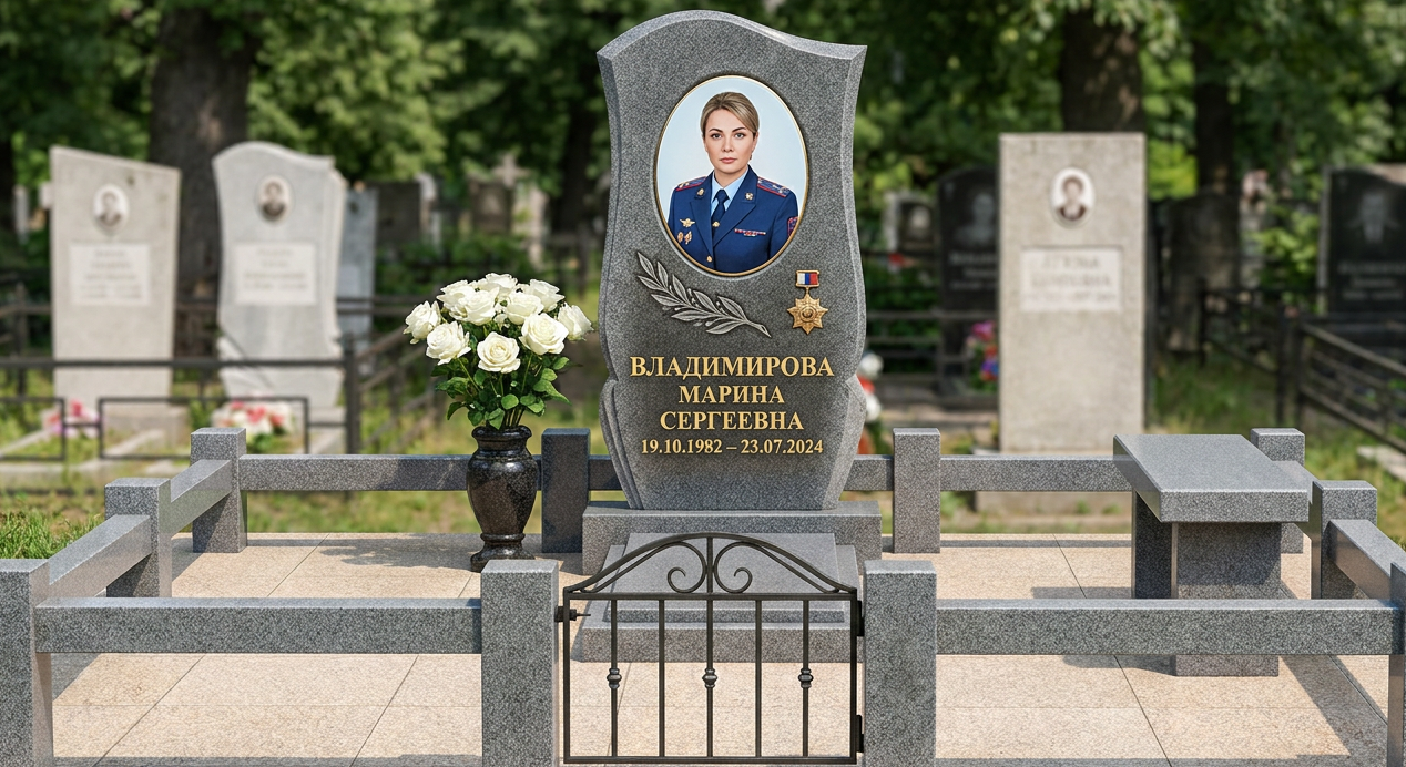 Пример дизайна: Памятник женщине-полицейскому — мемориальный комплекс