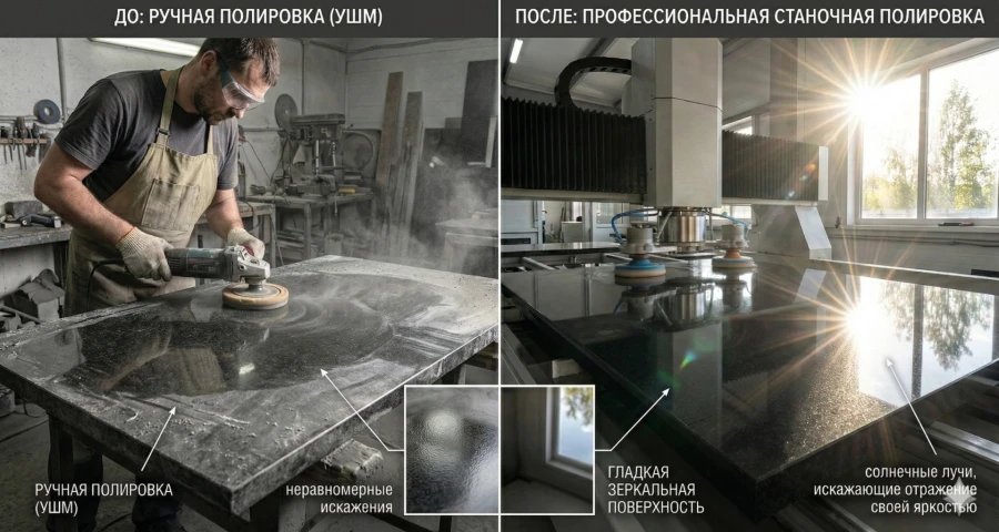 sravnenie-ruchnoj-i-stanochnoj-polirovki-granita