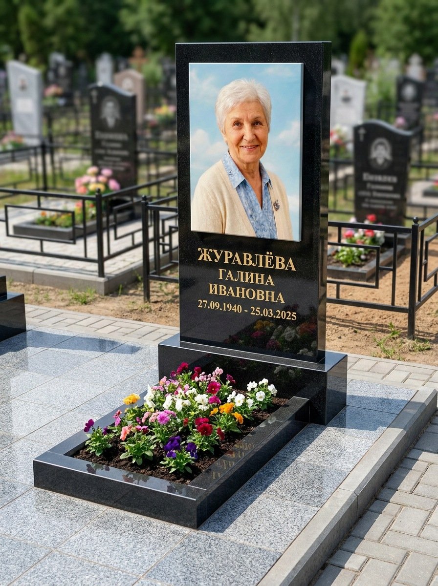Портрет на памятнике в Норильске — Портрет в полный рост — керамогранит 400×600 мм