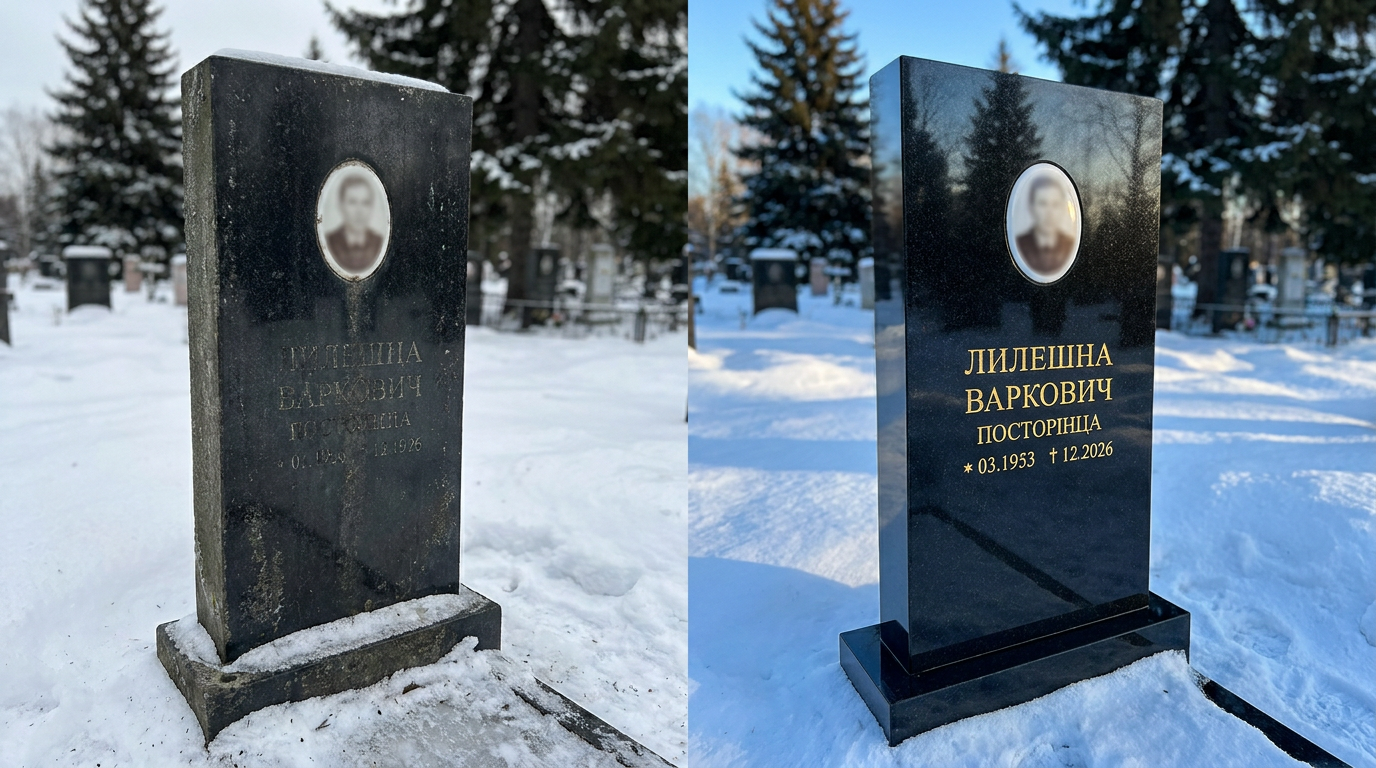Реставрация памятника в Норильске — пример 2