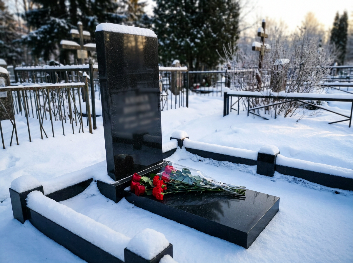 Уборка могилы в Норильске — пример 4