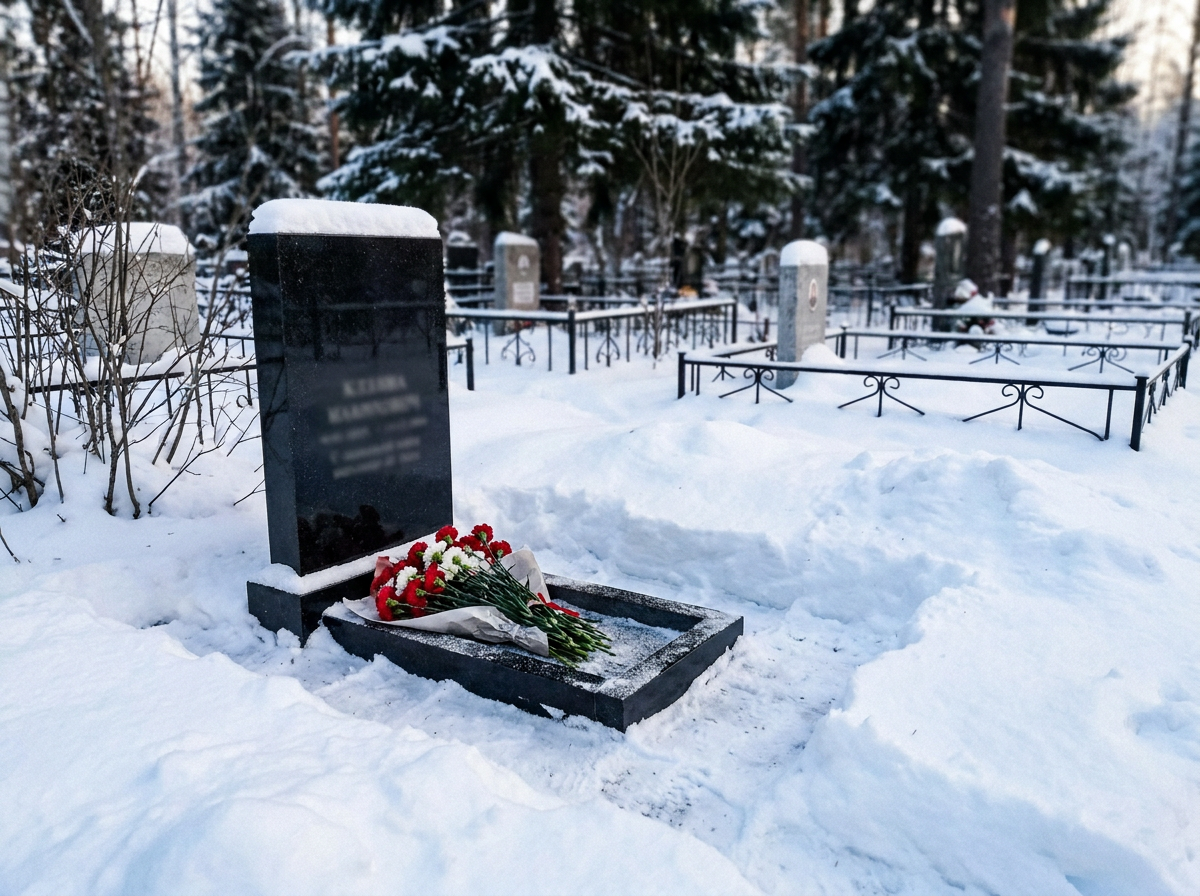 Уборка могилы в Норильске — пример 6