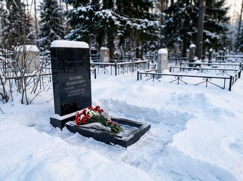 Уборка могилы в Норильске — пример 6