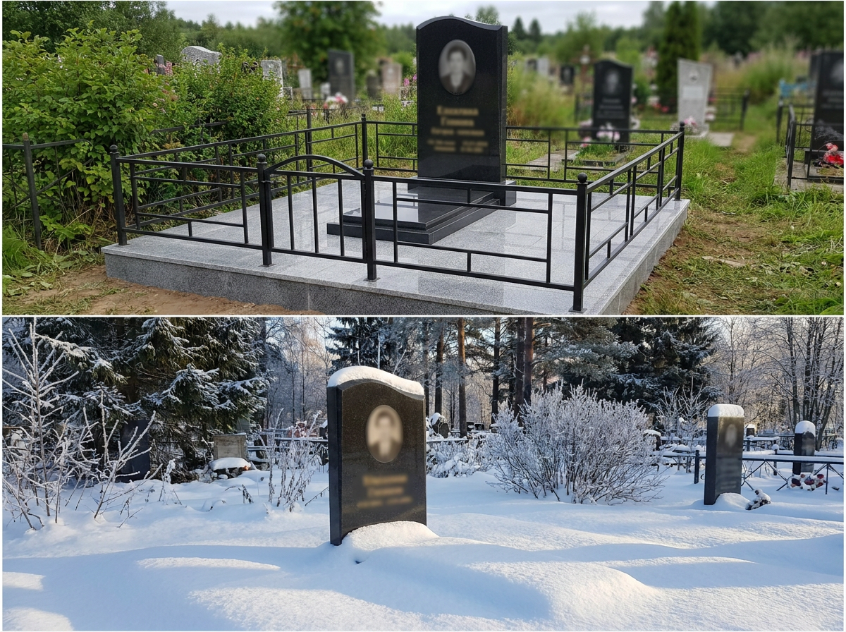 Установка памятника в Норильске — пример 4